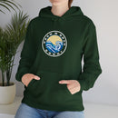 Hoodie with free Canva custom design logo front back Bondi bnb/Bilgola 