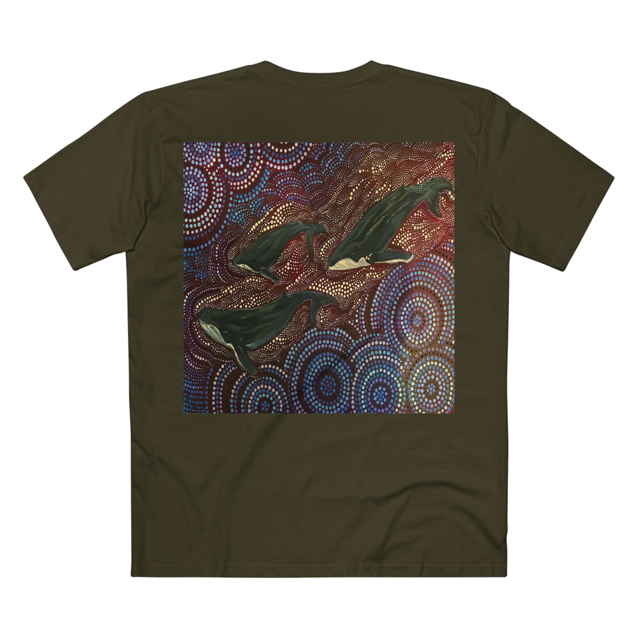 Northern Beaches Sydney Australia Whales at Long Reef Art Printed T-Shirt Printify