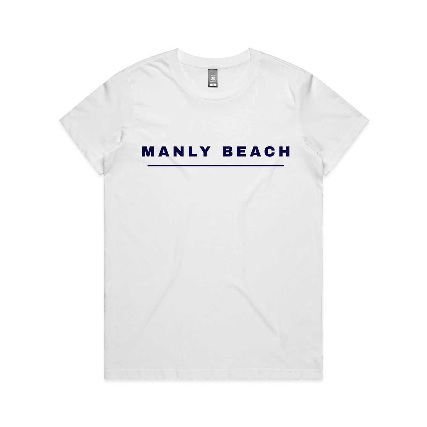 Lost Manly Custom Manly Beach Logo Edition AS Colour Women's Maple Tee - Lost Manly Shop