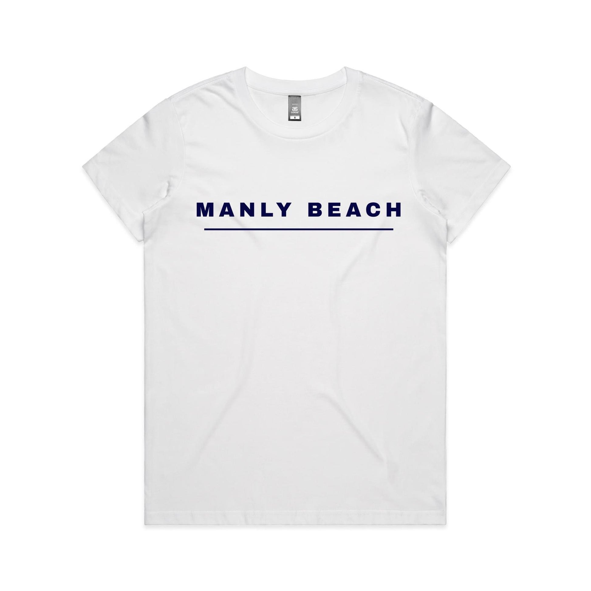 Lost Manly Custom Manly Beach Logo Edition AS Colour Women's Maple Tee - Lost Manly Shop