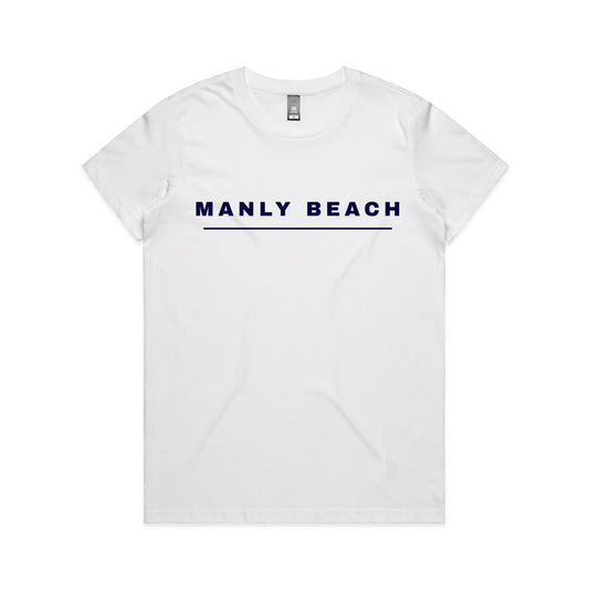 Lost Manly Custom Manly Beach Logo Edition AS Colour Women's Maple Tee