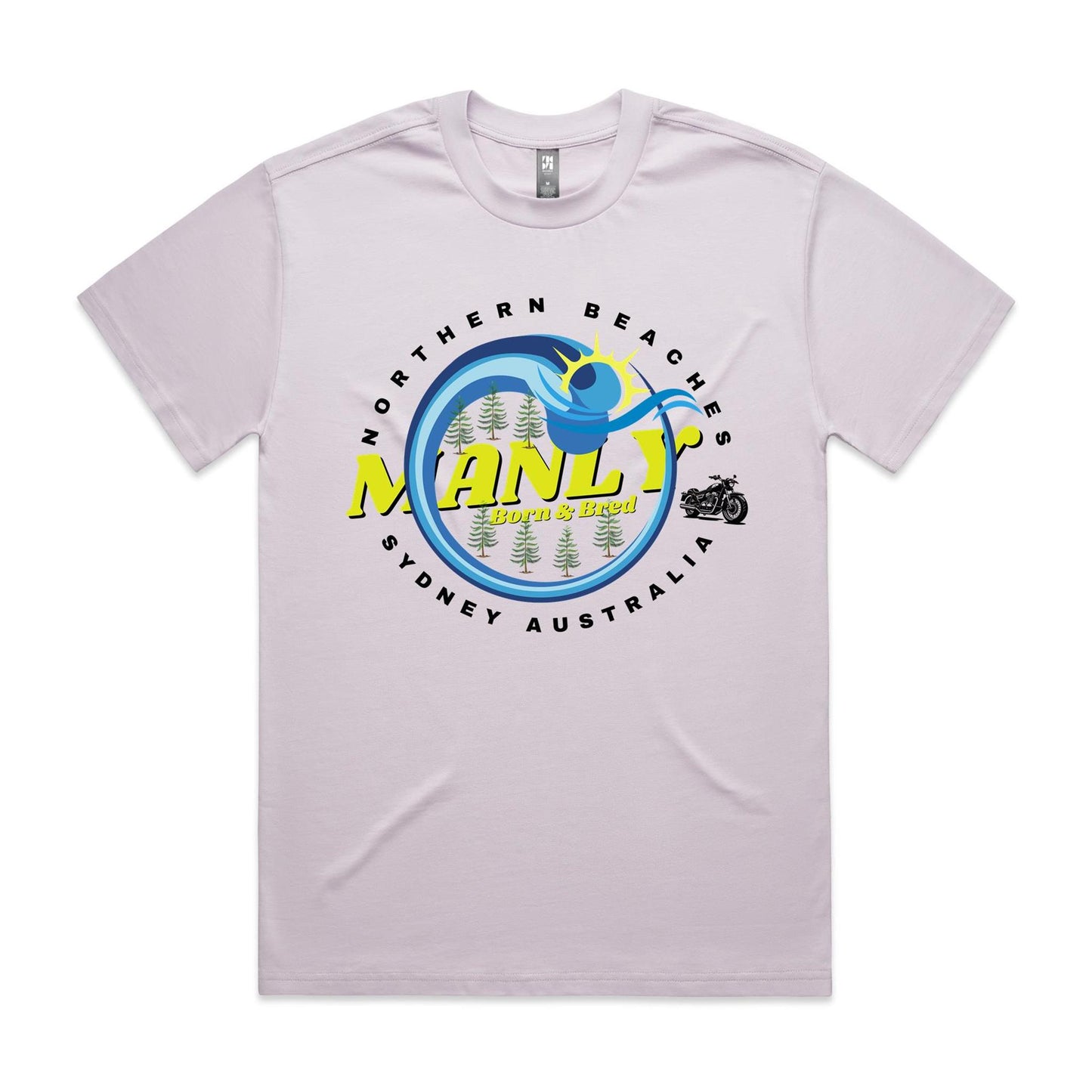 Lost Manly custom logo The Manly Barry Born & Bred edition - AS Colour Heavy Tee - Lost Manly Shop