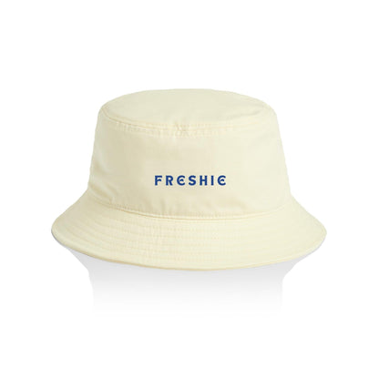 AS Colour Bucket Hat FRESHIE custom logo navy font 
