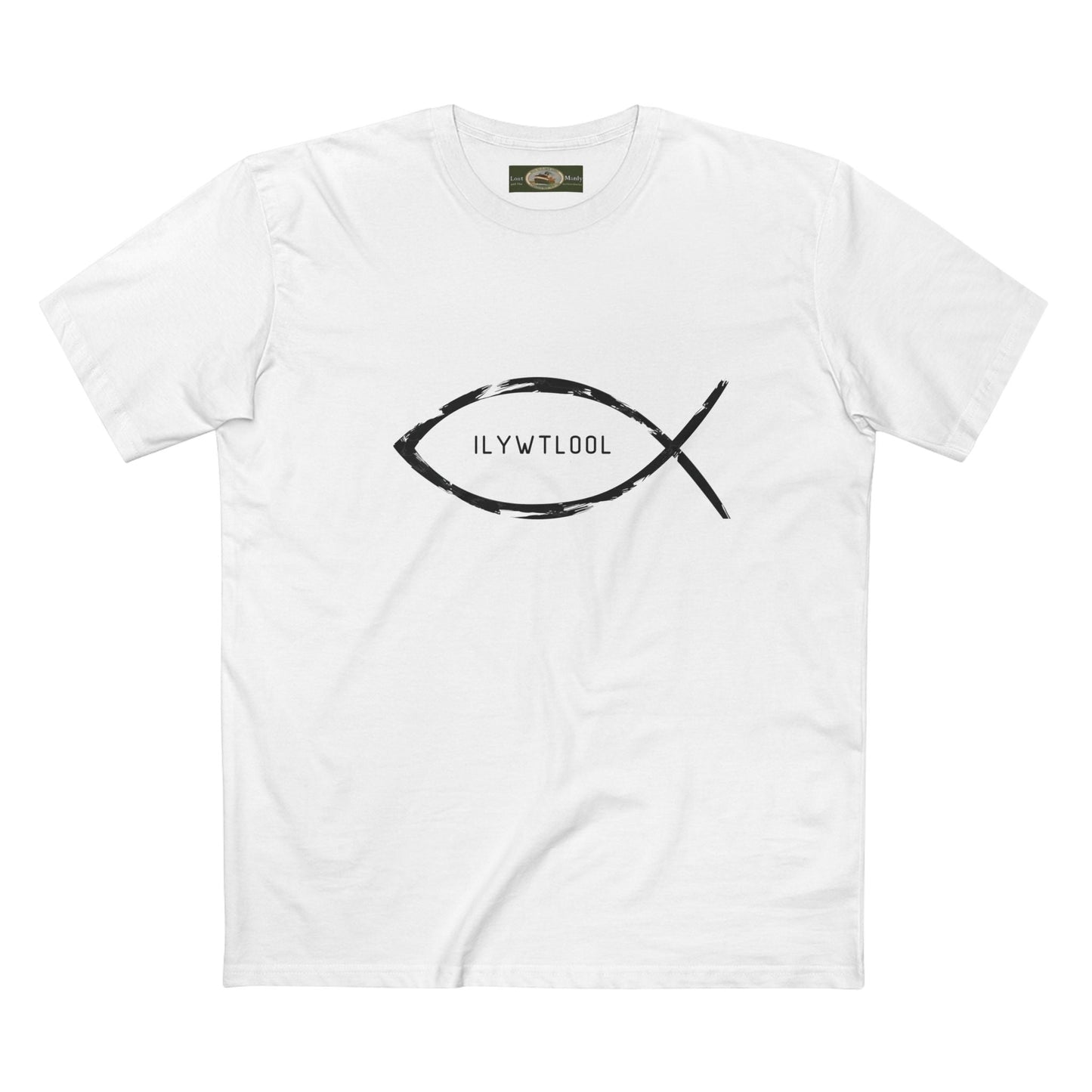 Christian Fish Acronym Adult Tee Printify