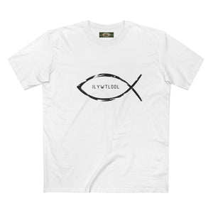 Christian Fish Acronym Adult Tee Printify