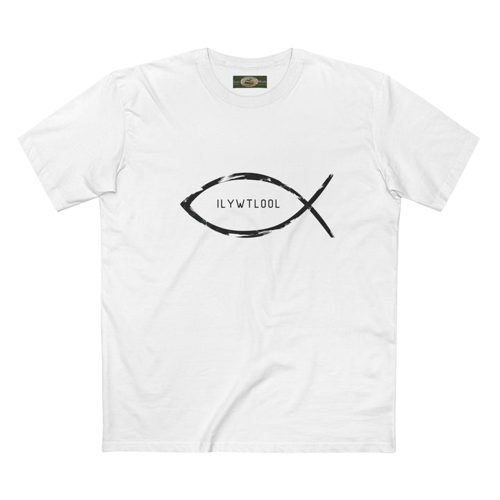 Christian Fish Acronym Adult Tee Printify