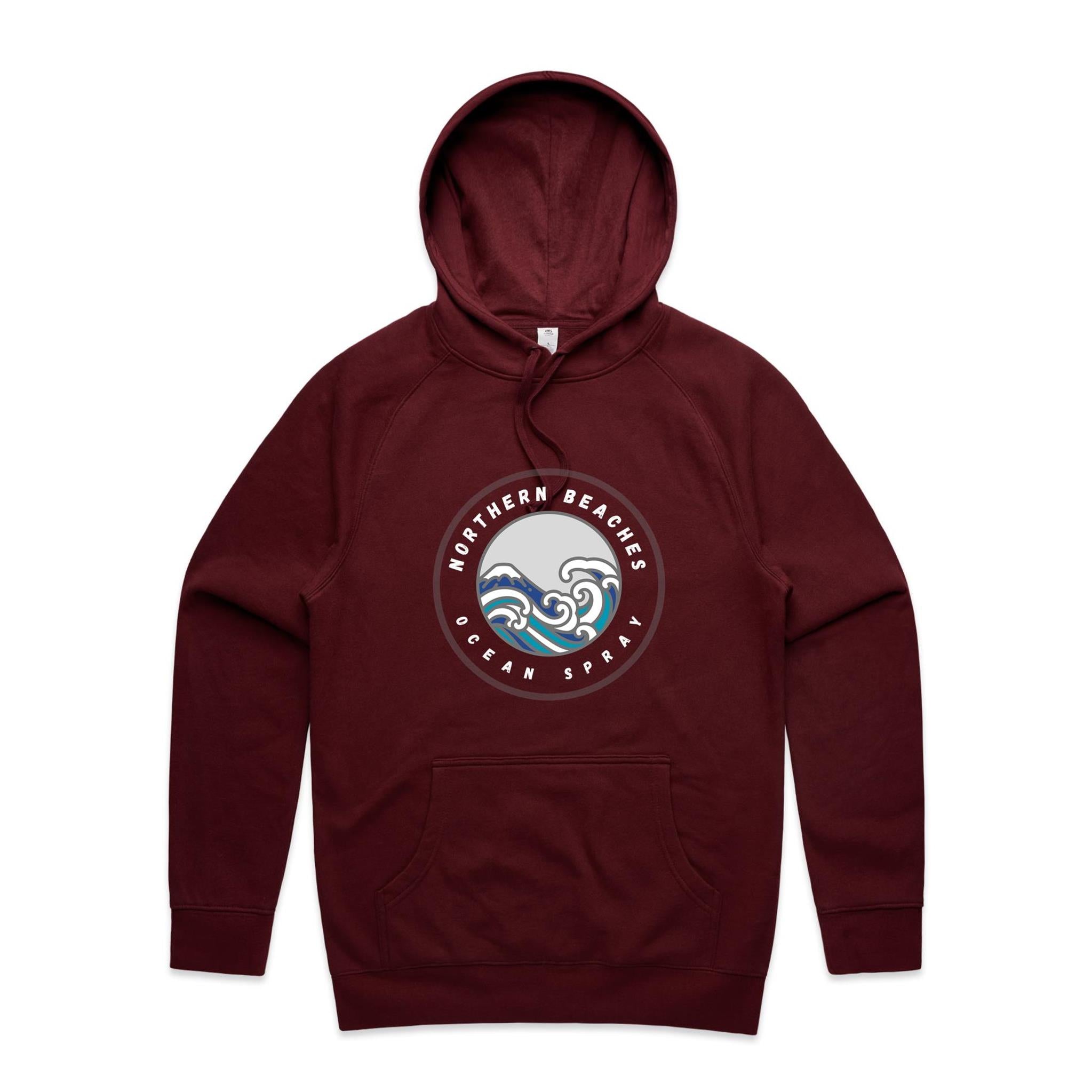 Northern Beaches Ocean Spray Mid-Weight Regular Fit Hoodie XS-5XL 