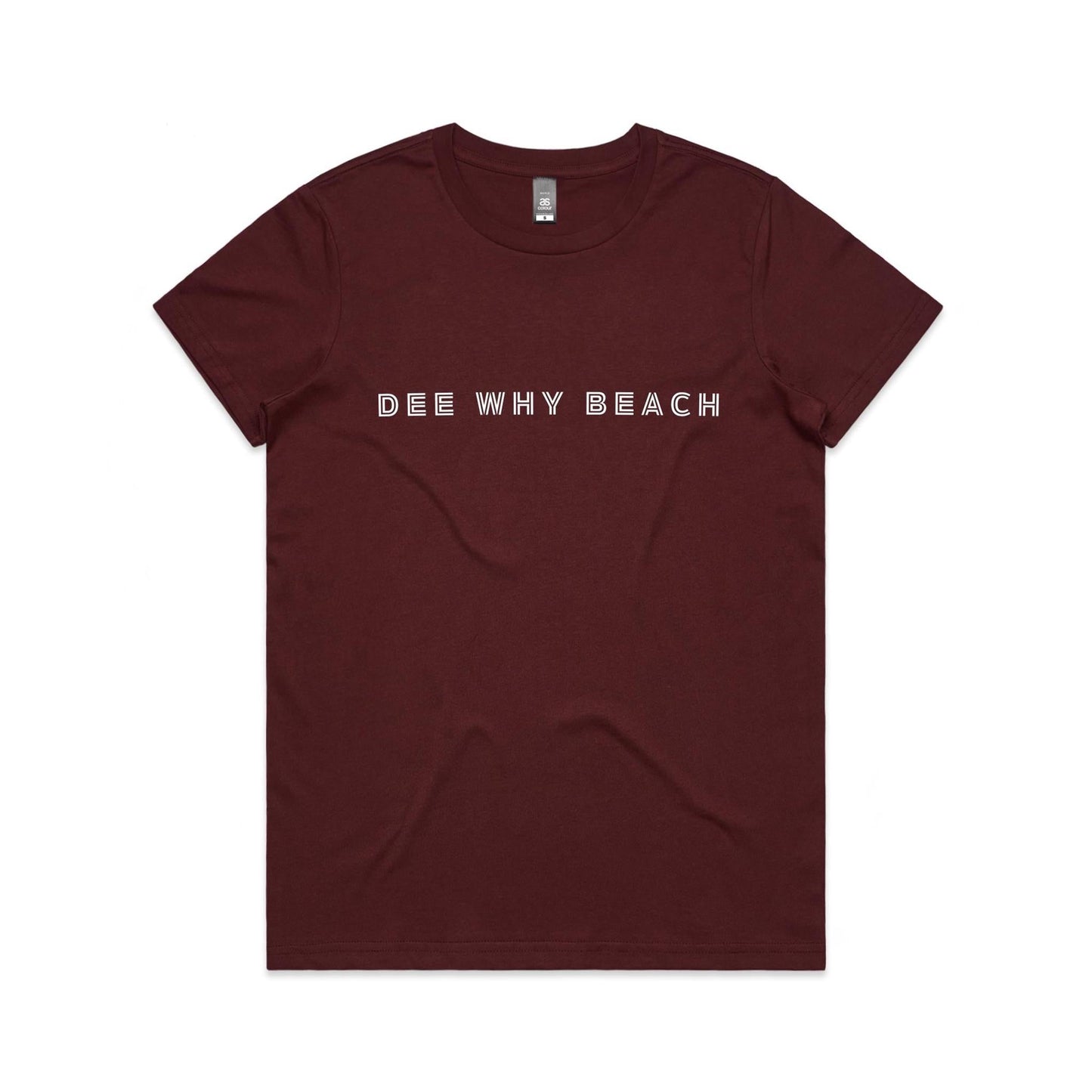 Dee Why Beach AS Colour Women's Maple Tee 