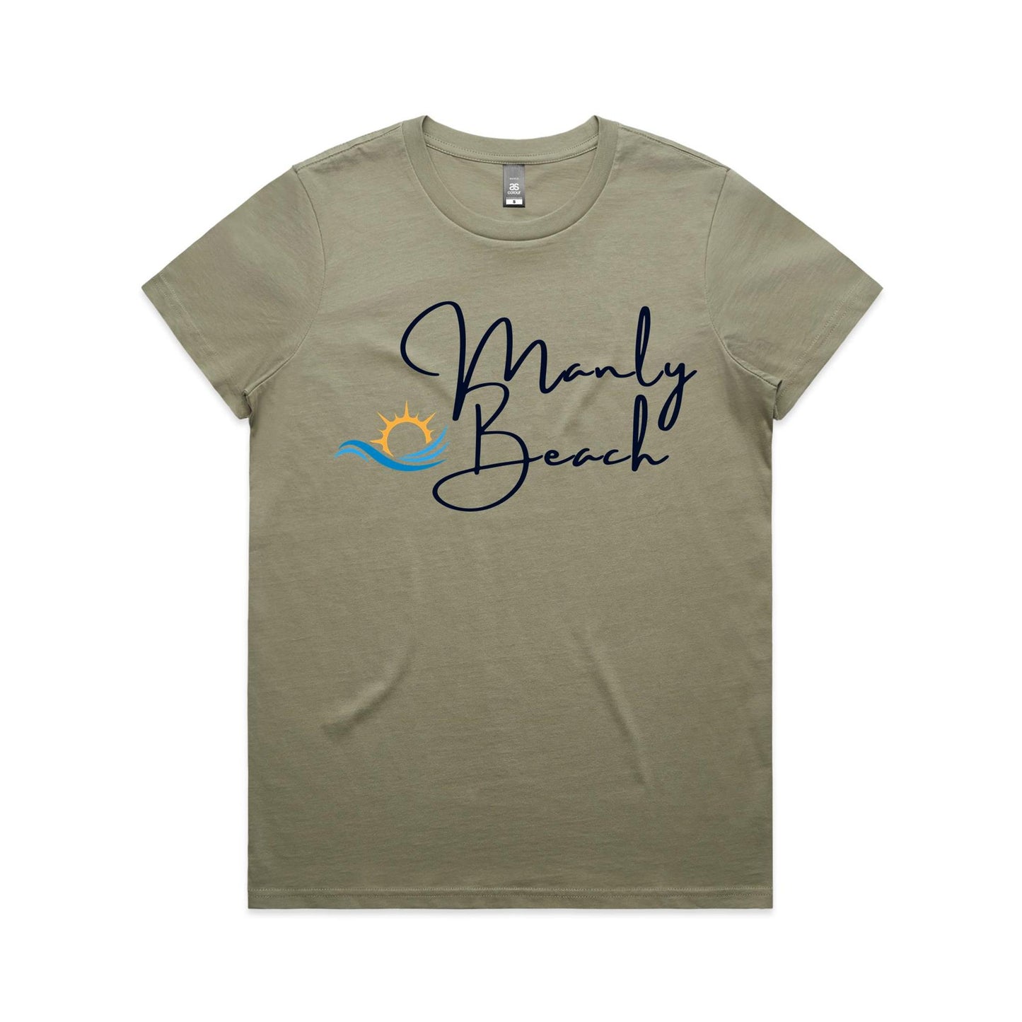 Lost Manly Custom Manly Beach Logo Limited Edition AS Colour Women's Maple Tee - Lost Manly Shop