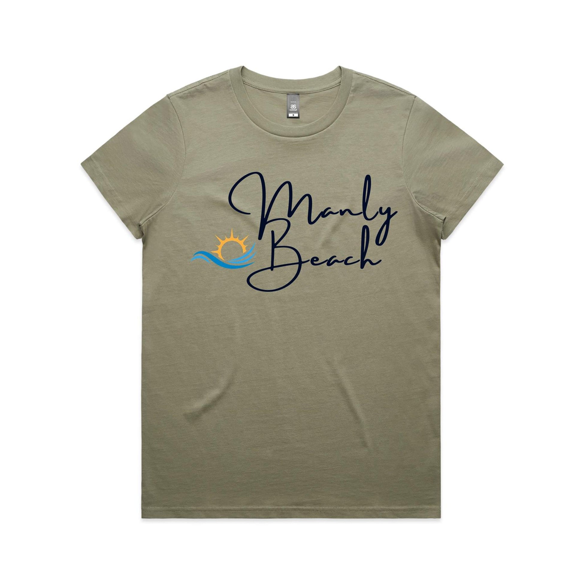 Lost Manly Custom Manly Beach Logo Limited Edition AS Colour Women's Maple Tee - Lost Manly Shop