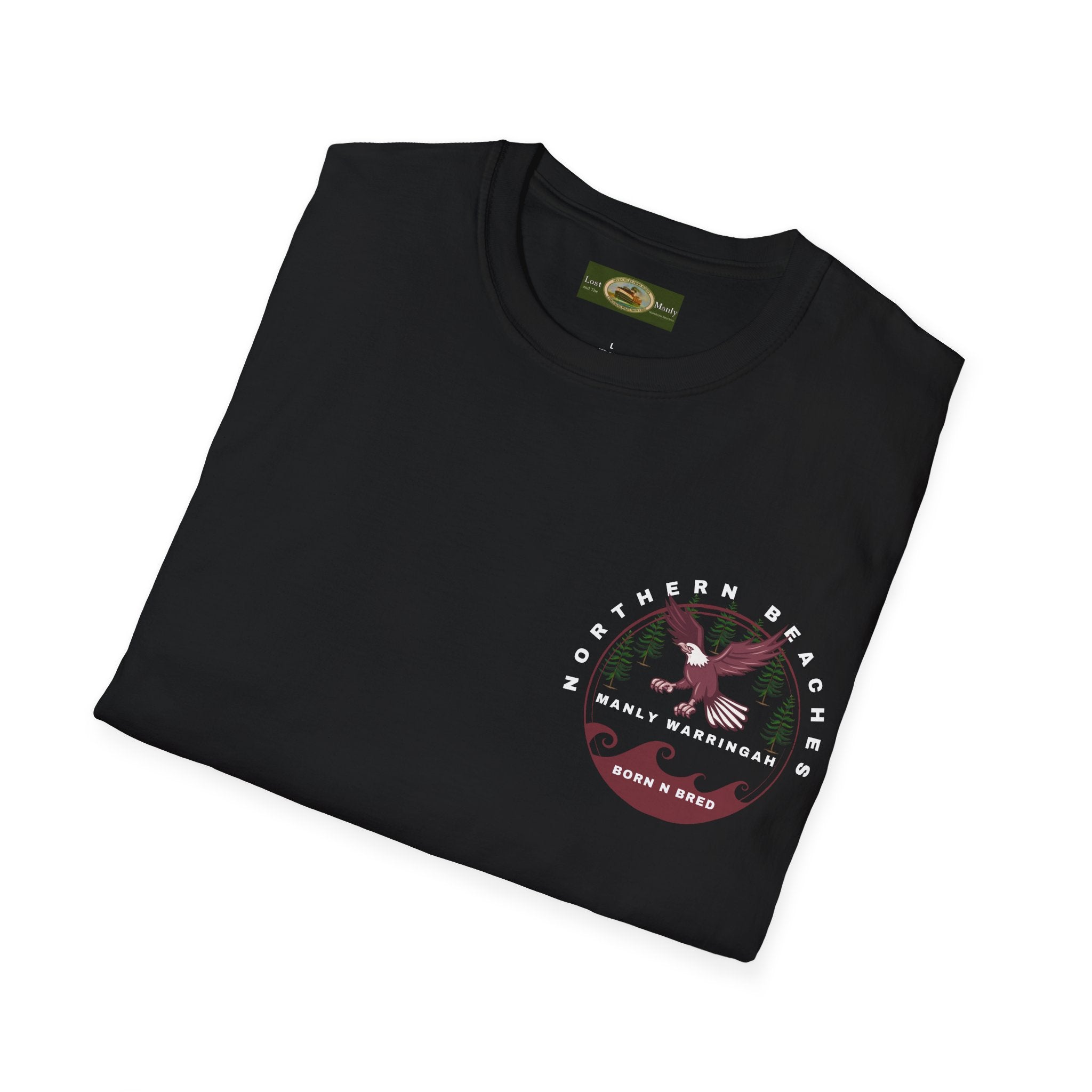 Manly Warringah Born and Bred Unisex T-Shirt Printify