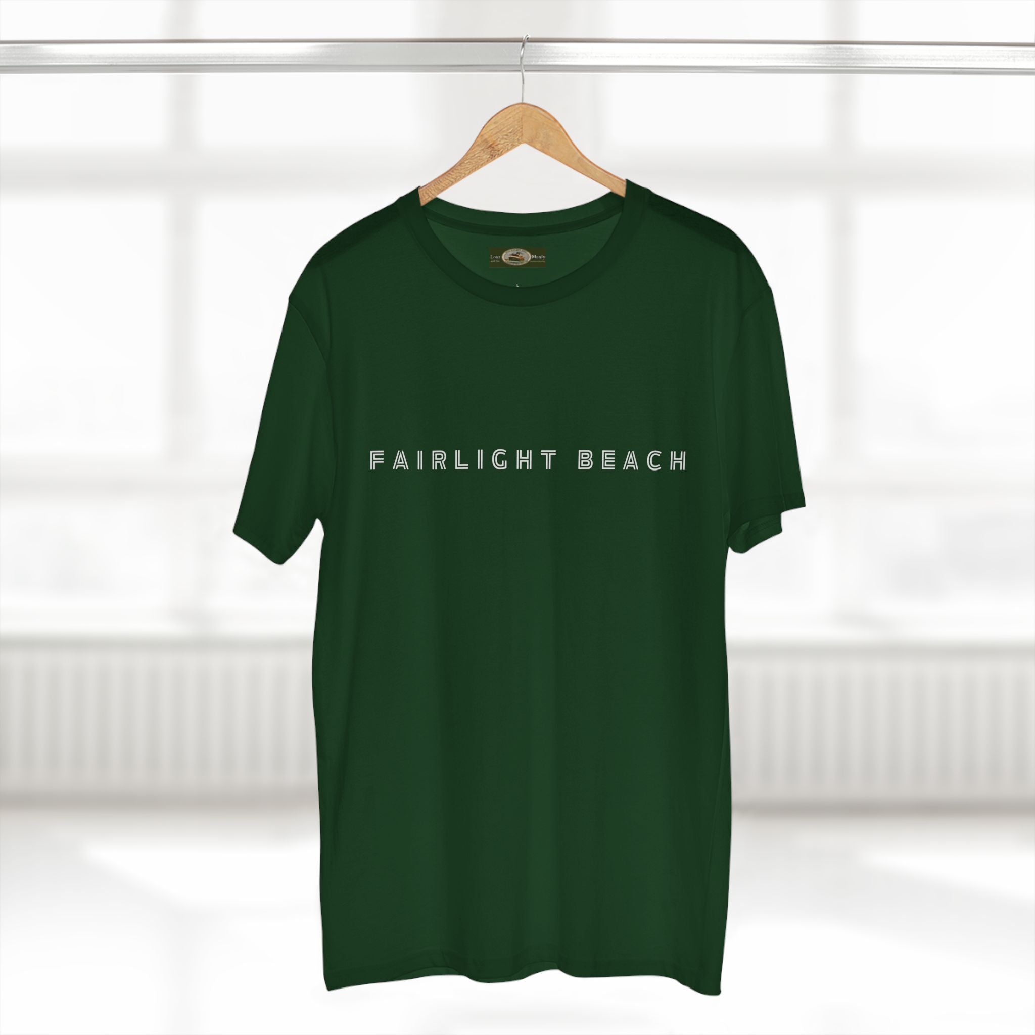 Fairlight Beach Northern Beaches Sydney Australia Printed Logo T-Shirt Printify