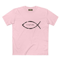 Christian Fish Acronym Adult Tee Printify