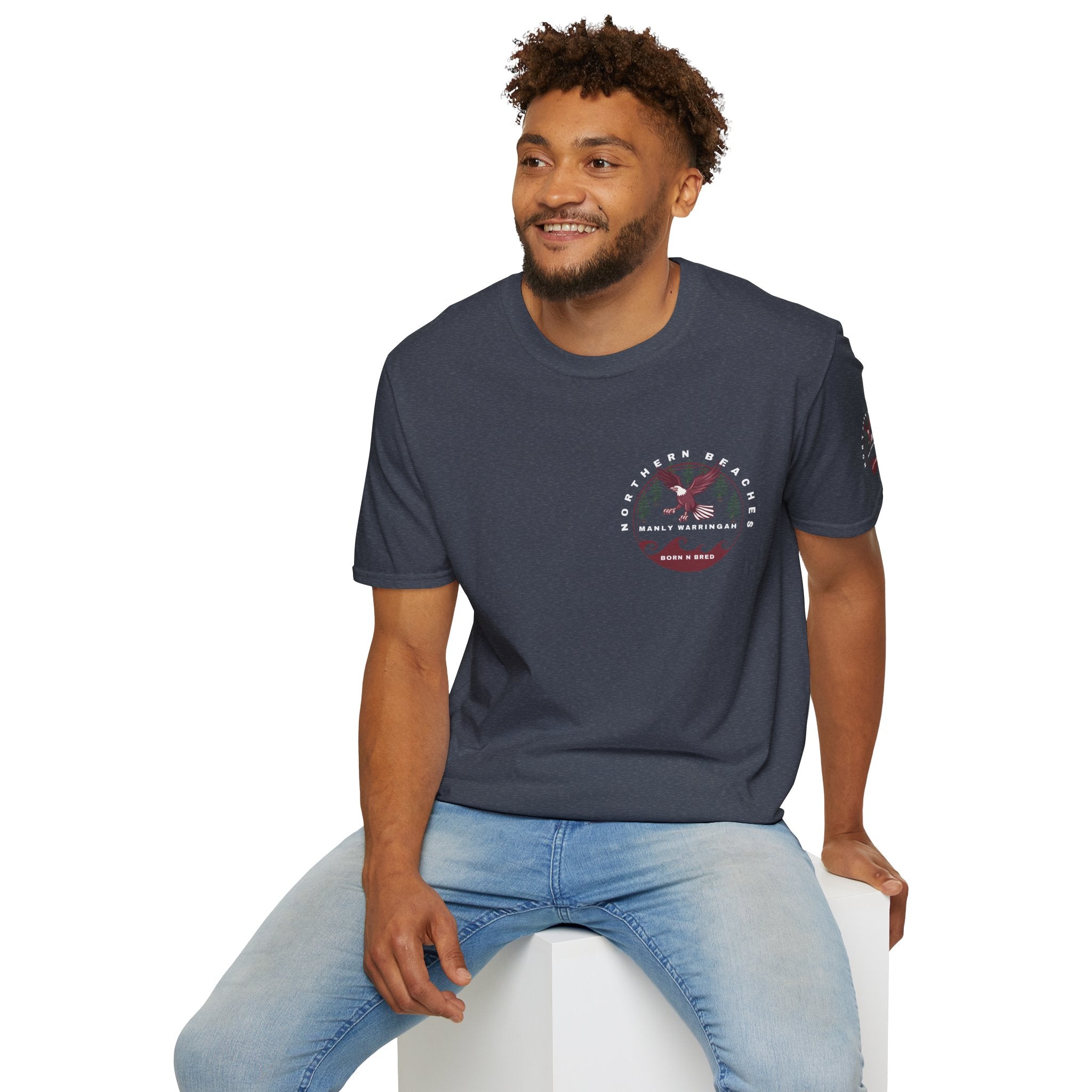 Manly Warringah Born and Bred Unisex T-Shirt Printify