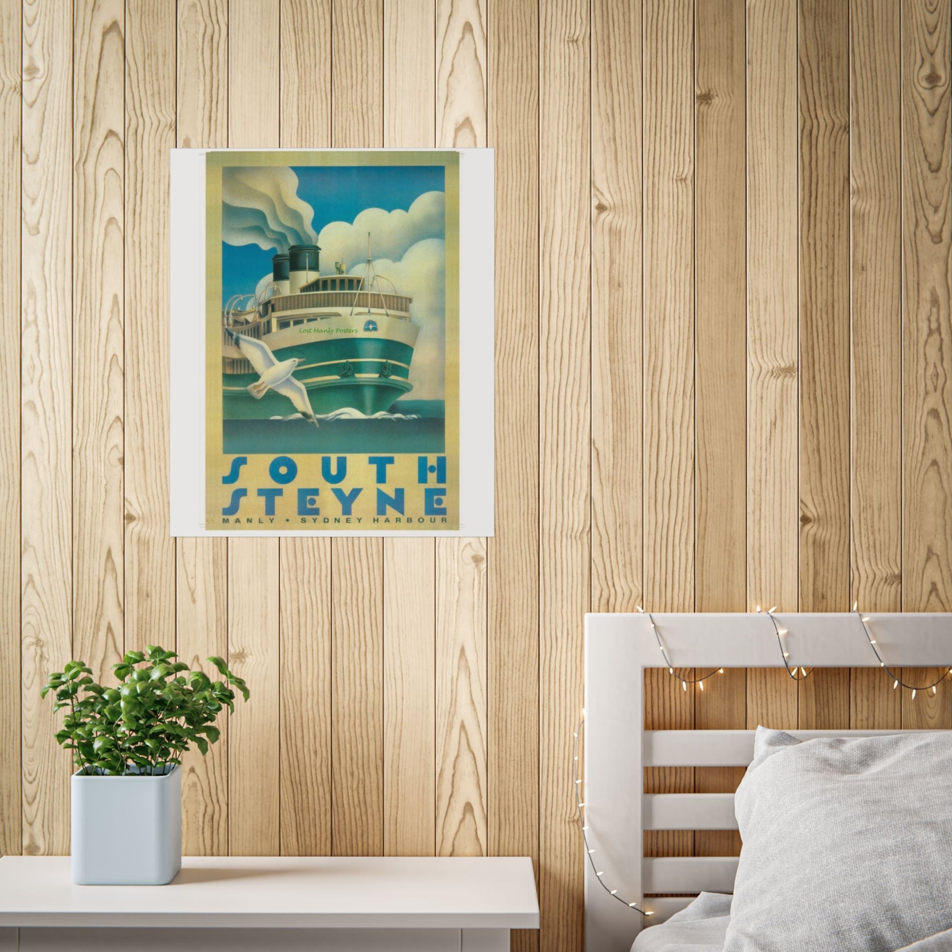 Custom Order your Lost Manly Poster - Nautical Wall Art, Coastal Decor, Beach House Print, Gift for Sailors, Age Spots Included 