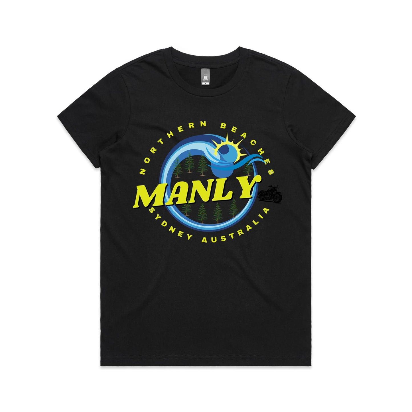 Lost Manly custom logo The Manly Barry AS Colour Women's Maple Tee - Lost Manly Shop