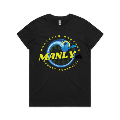 Lost Manly custom logo The Manly Barry AS Colour Women's Maple Tee - Lost Manly Shop