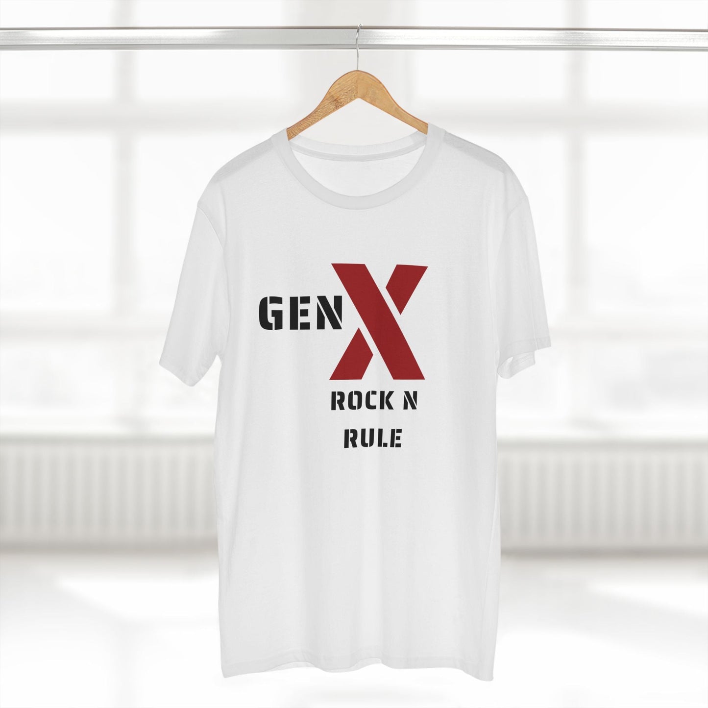 Gen X Rock n Rule Graphic Tee - Nostalgic Gen X T-Shirt, Vintage Style Tee, Gift for Generation X, Casual Wear, Retro Shirt 