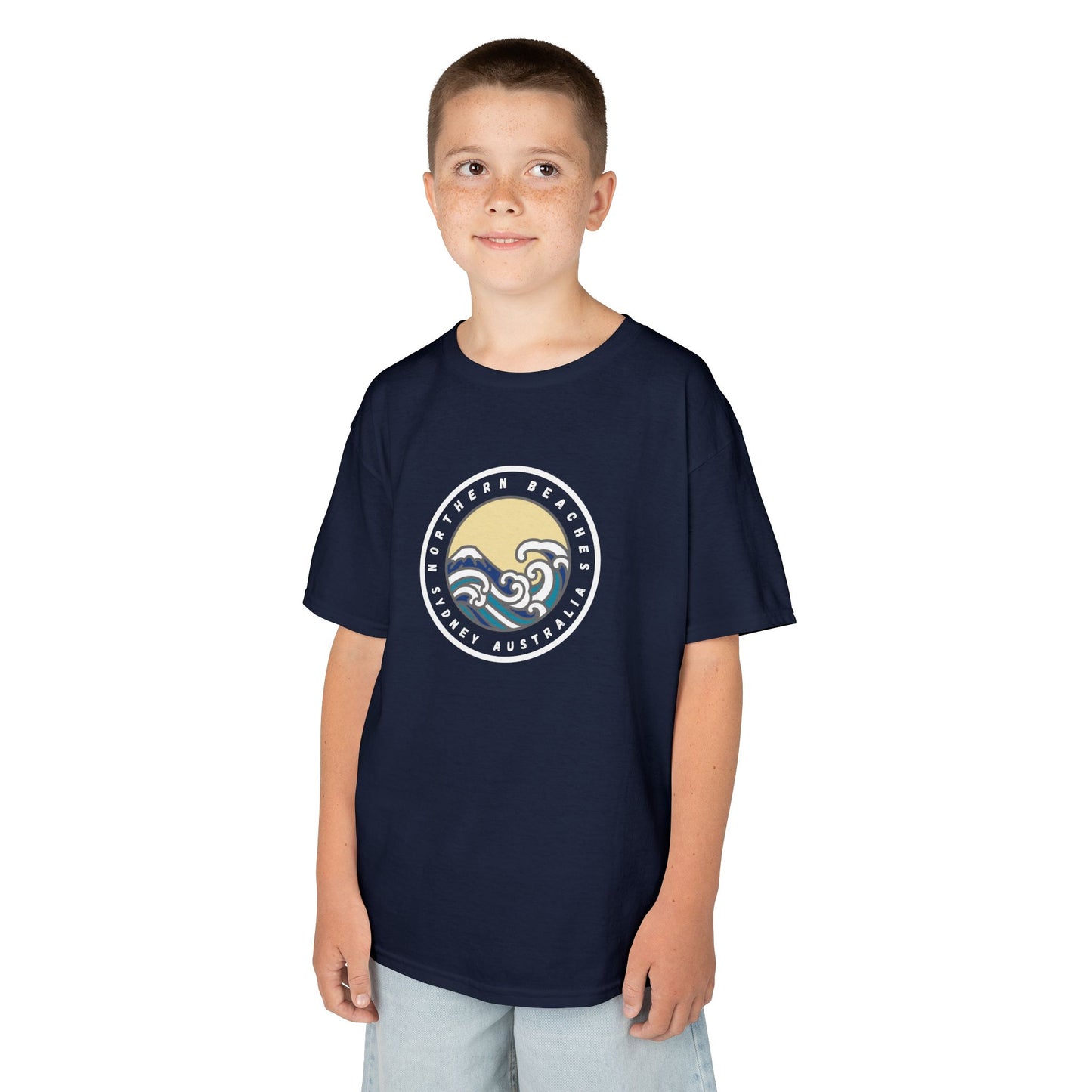 Ocean Wave Kids Cotton Tee – Northern Beaches logo