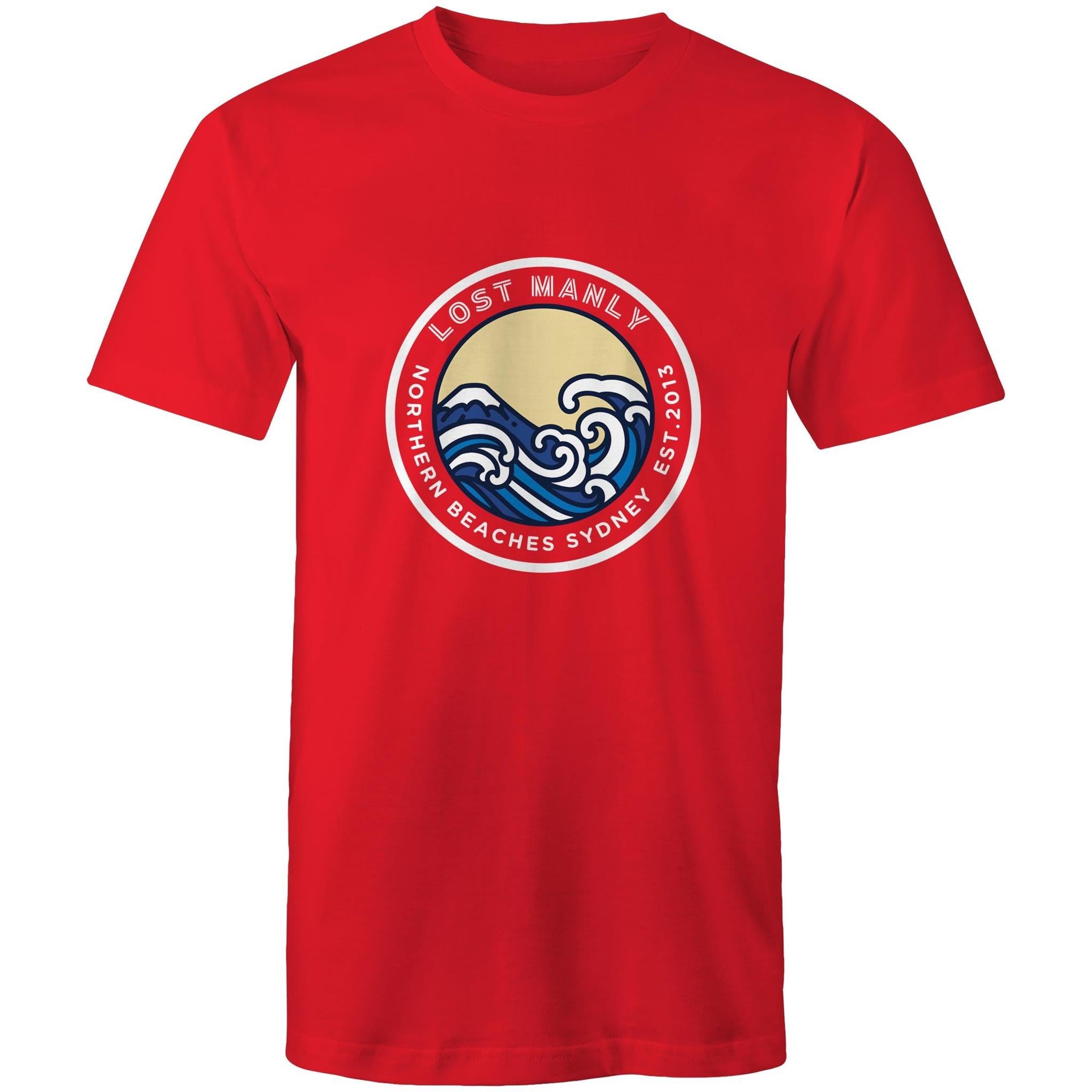 Lost Manly Northern Beaches Sydney Australia Printed Logo T-Shirt Ogo Merch