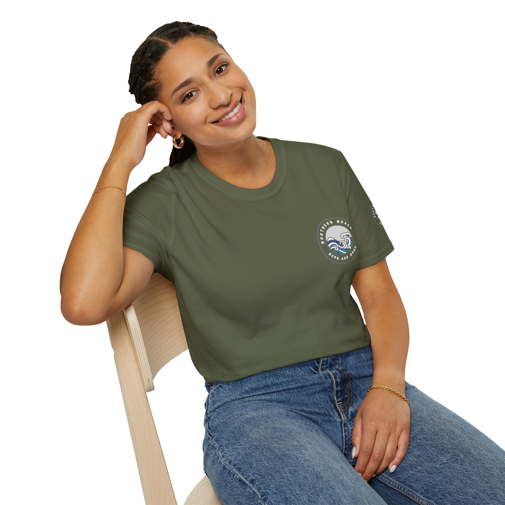 Northern Beaches Born and Bred Unisex T-Shirt Printify