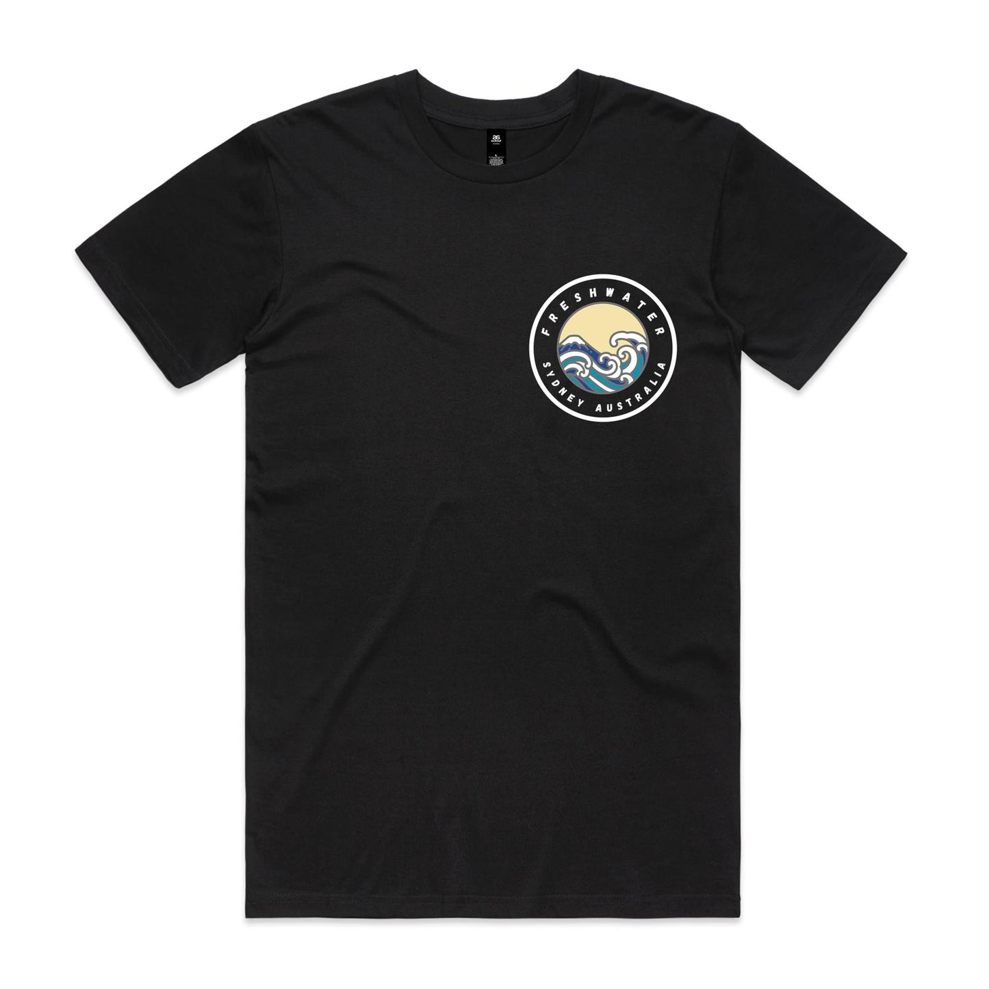 Freshwater Sydney Australia Double Logo Collection Comfy Cotton Tee - Lost Manly Shop