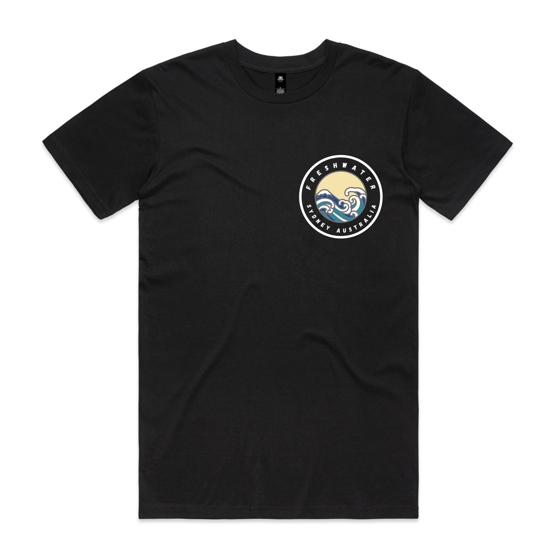 Freshwater Sydney Australia Double Logo Collection Comfy Cotton Tee - Lost Manly Shop