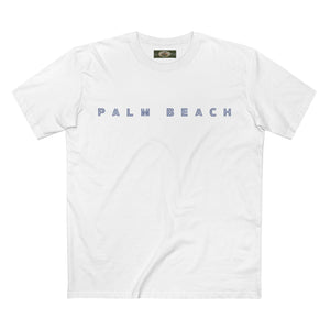 Palm Beach logo on Adult Staple Cotton T-Shirt Printify