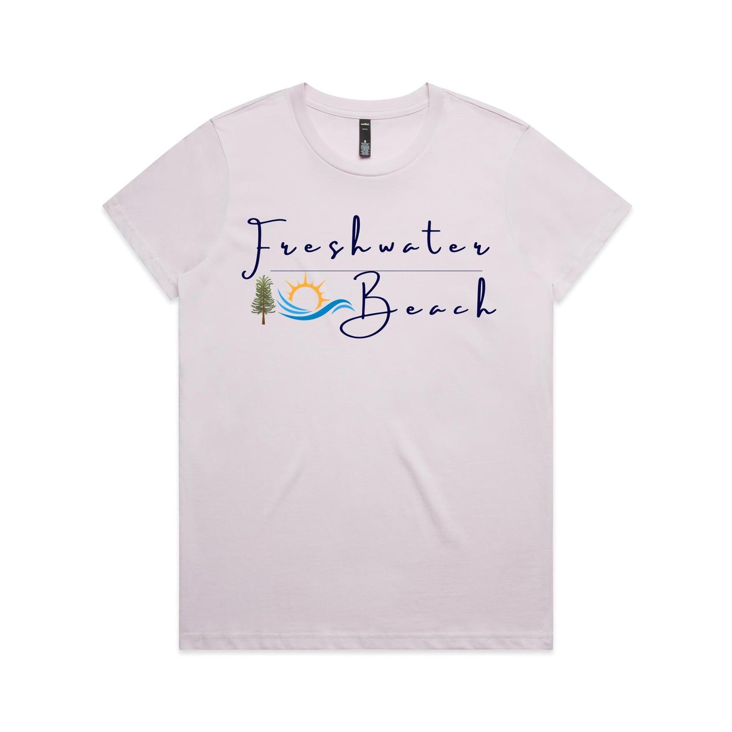 Lost Manly Custom Freshwater Beach Logo Limited Edition AS Colour Women's Maple Tee - Lost Manly Shop