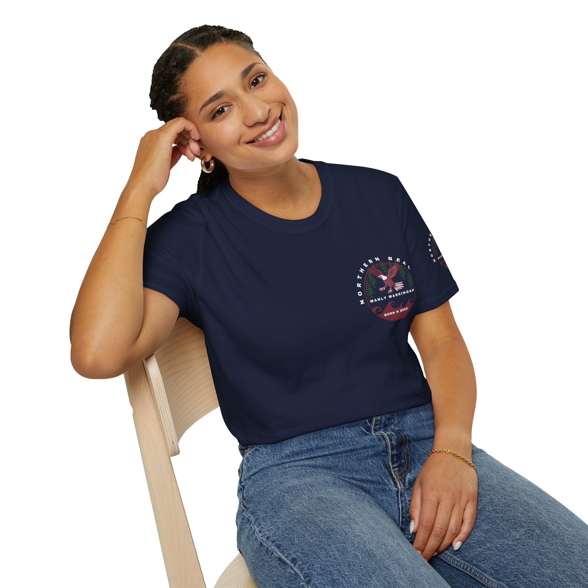 Manly Warringah Born and Bred Unisex T-Shirt Printify