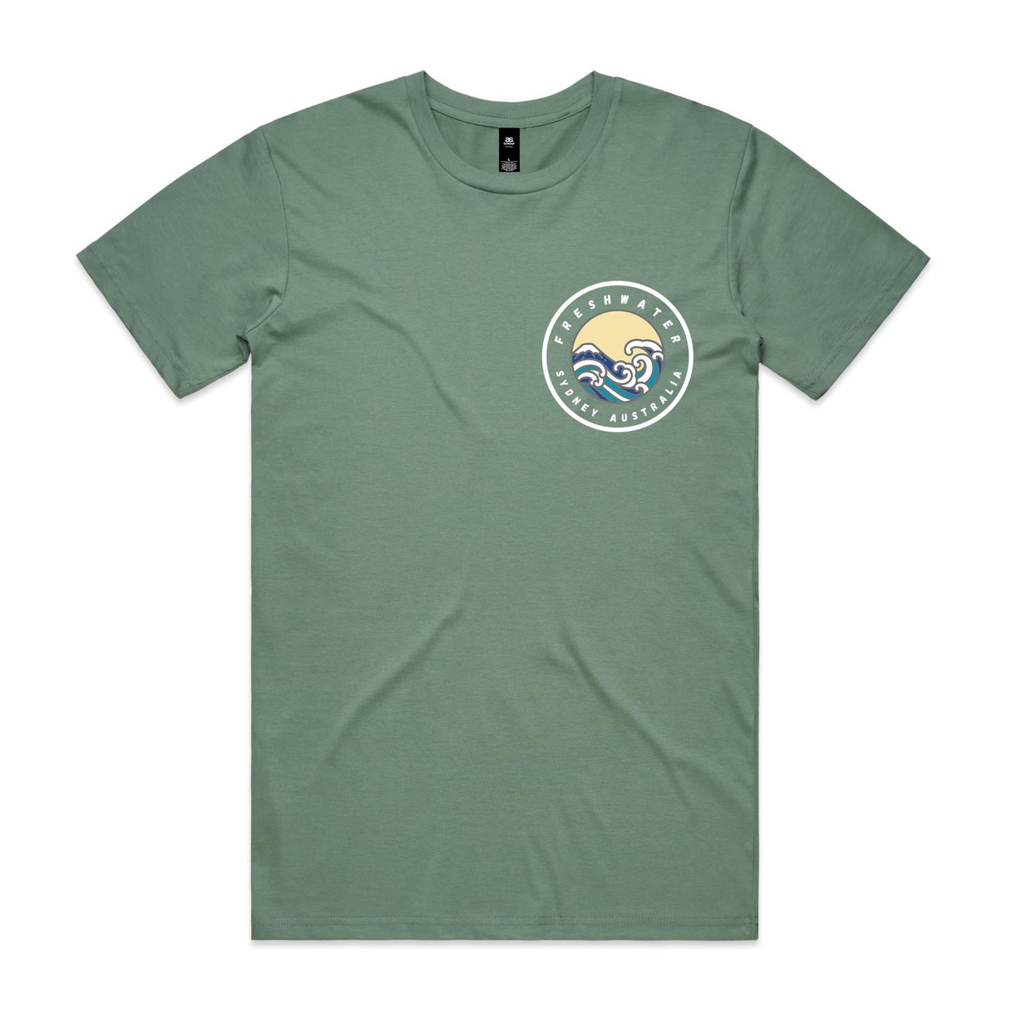 Freshwater Sydney Australia Double Logo Collection Comfy Cotton Tee - Lost Manly Shop
