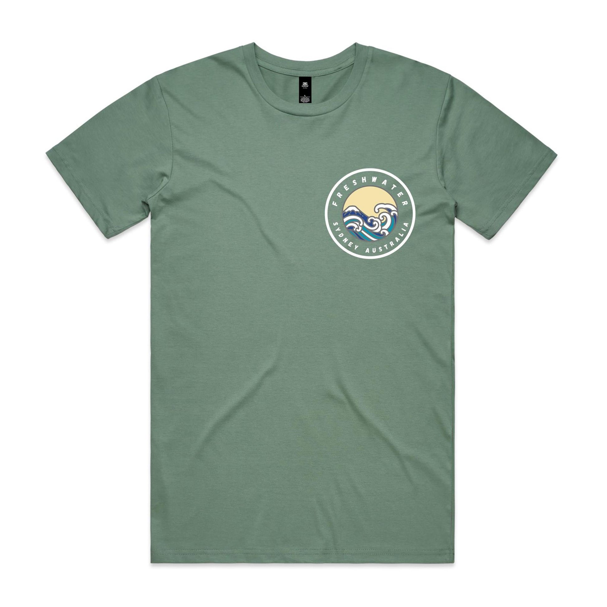 Freshwater Sydney Australia Double Logo Collection Comfy Cotton Tee - Lost Manly Shop
