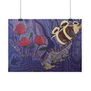 Australian Natives original art by Kim's Dot Paintings Rolled Posters - Lost Manly Shop