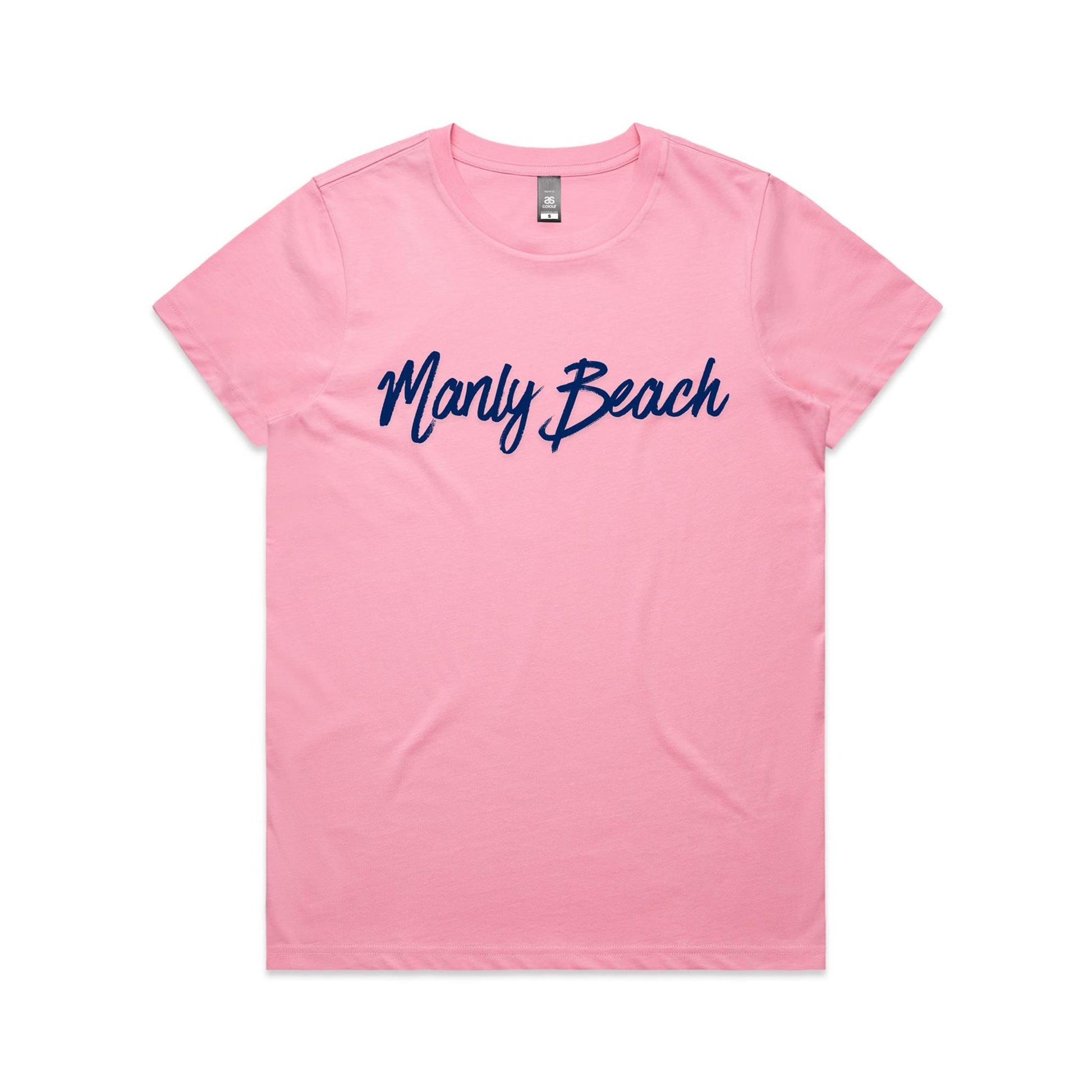 Lost Manly custom logo Manly Beach edition AS Colour Women's Maple Tee - Lost Manly Shop