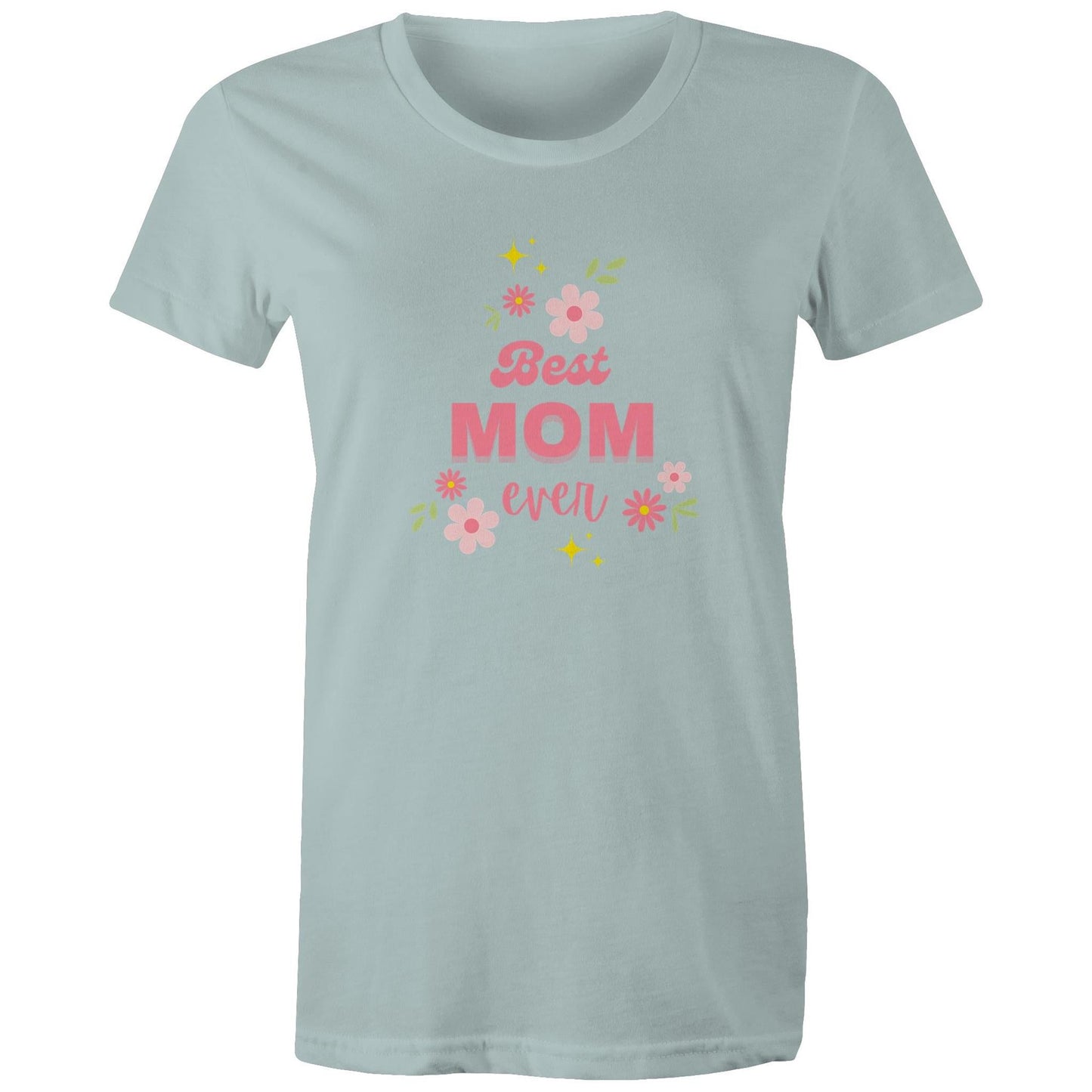 Women's Maple Tee Best Mom Ever Print 