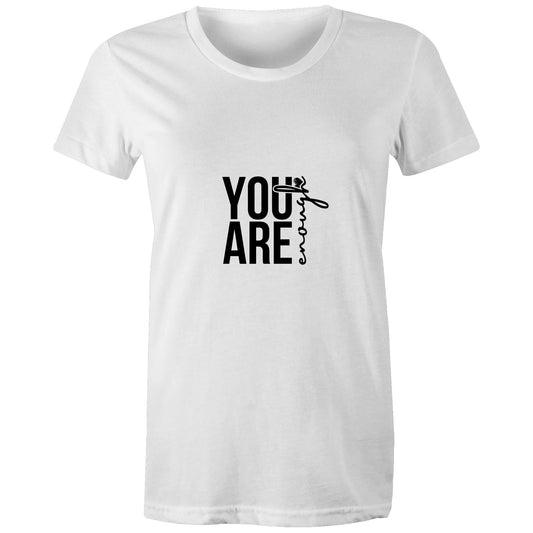 Maple Tee You are Enough Logo 