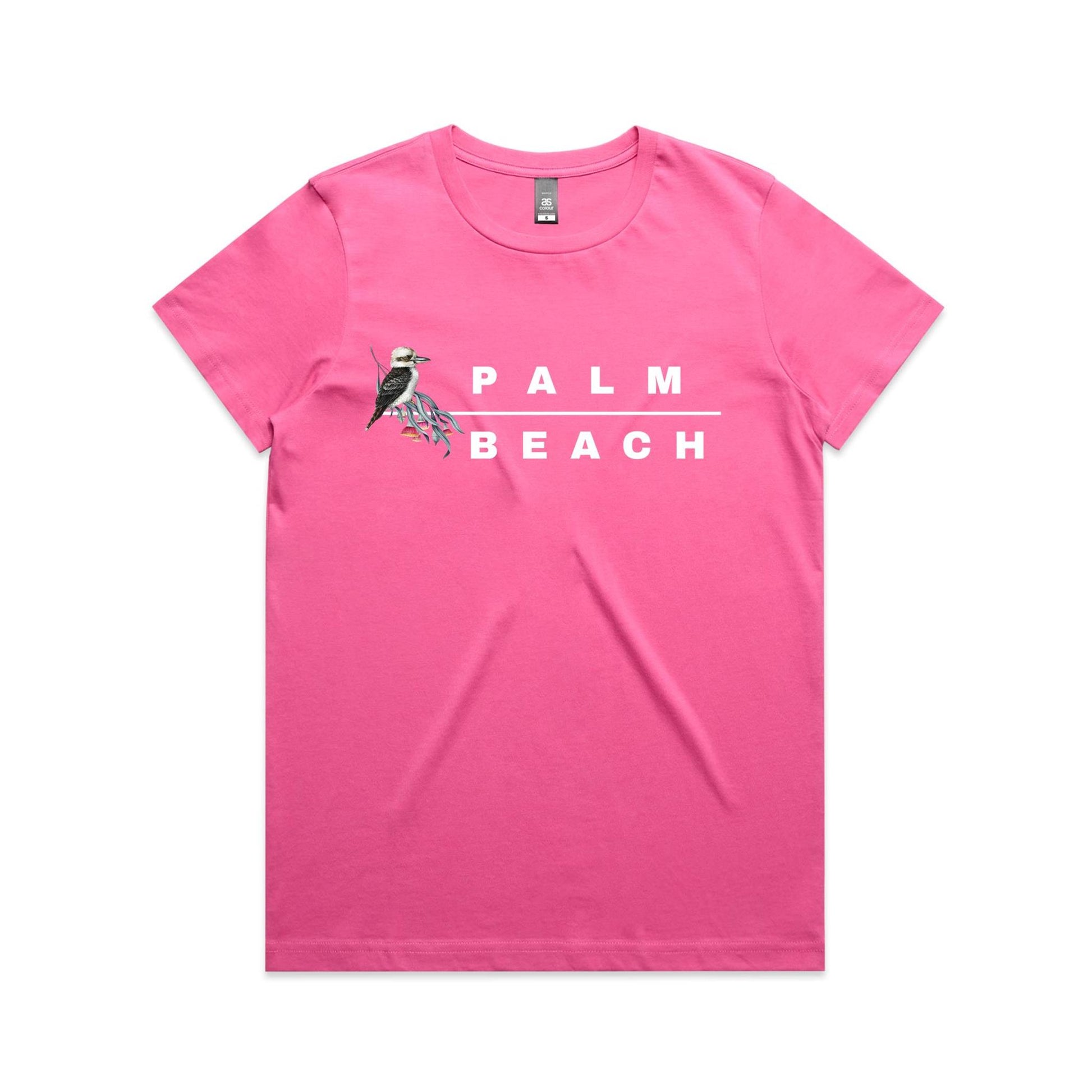 Lost Manly custom logo Palm Beach edition AS Colour Women's Maple Tee - Lost Manly Shop