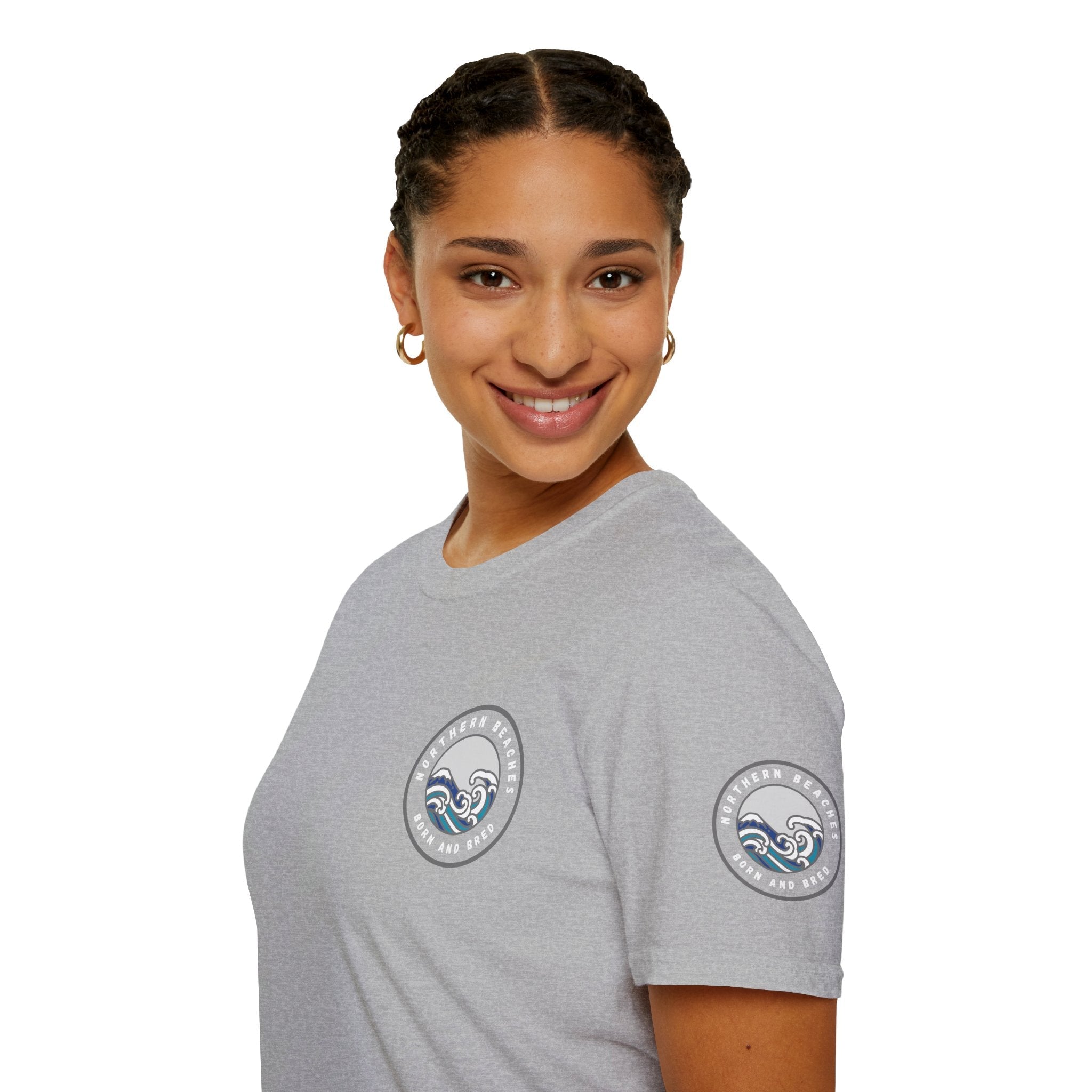 Northern Beaches Born and Bred Unisex T-Shirt Printify