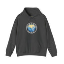 Hoodie with free Canva custom design logo front back Bondi bnb/Bilgola 