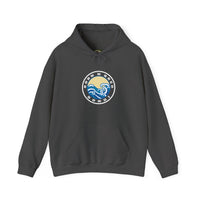 Hoodie with free Canva custom design logo front back Bondi bnb/Bilgola 
