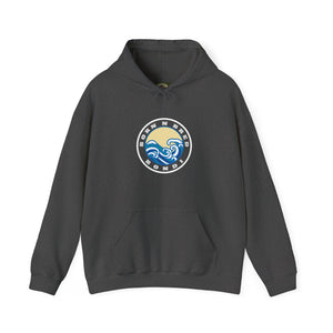 Hoodie with free Canva custom design logo front back Bondi bnb/Bilgola 