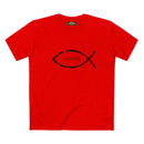 Christian Fish Acronym Adult Tee Printify