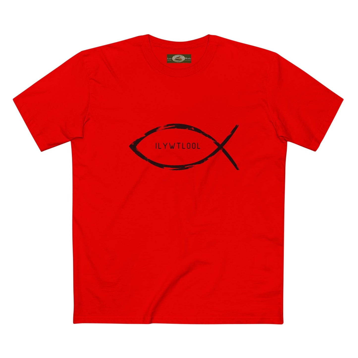 Christian Fish Acronym Adult Tee Printify