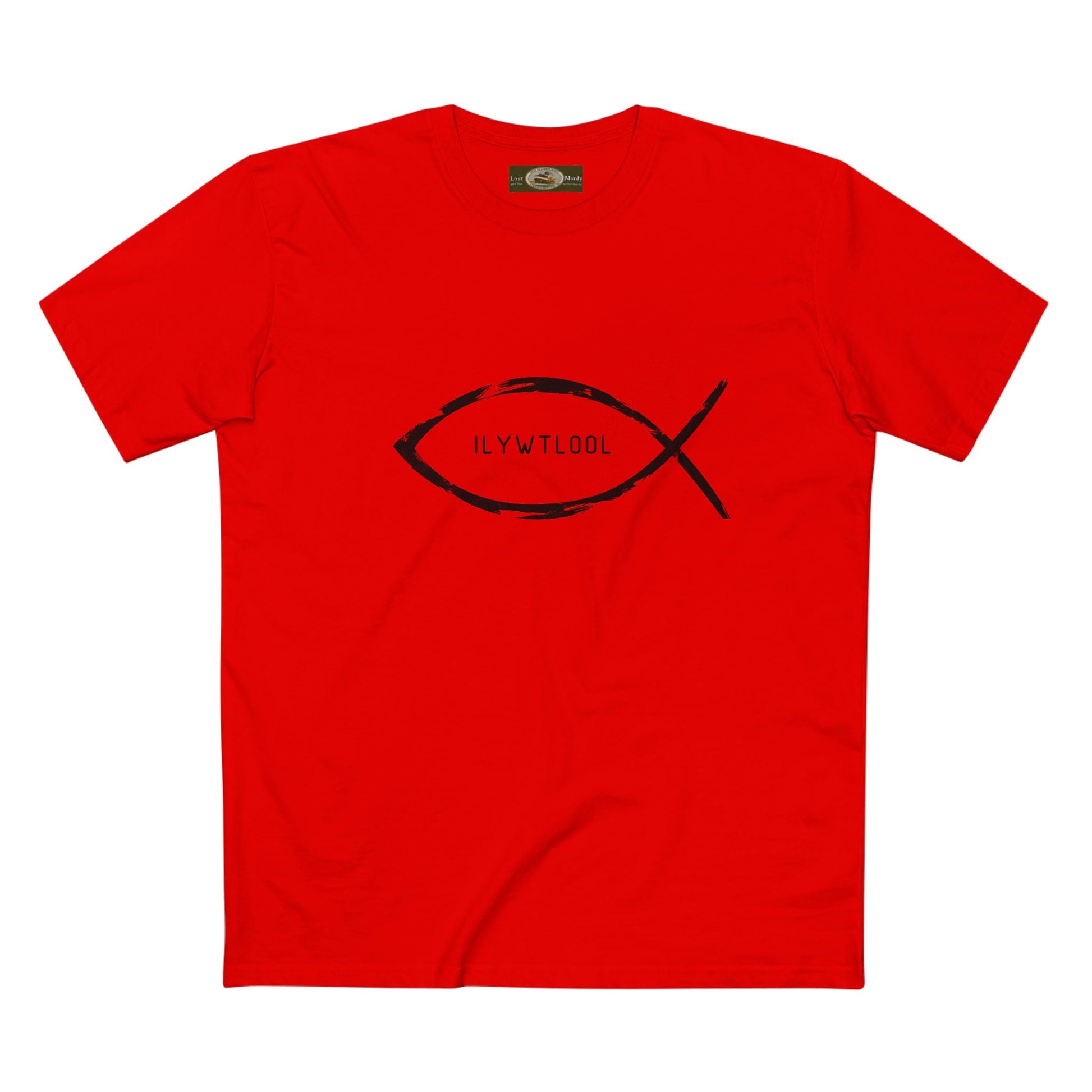 Christian Fish Acronym Adult Tee Printify