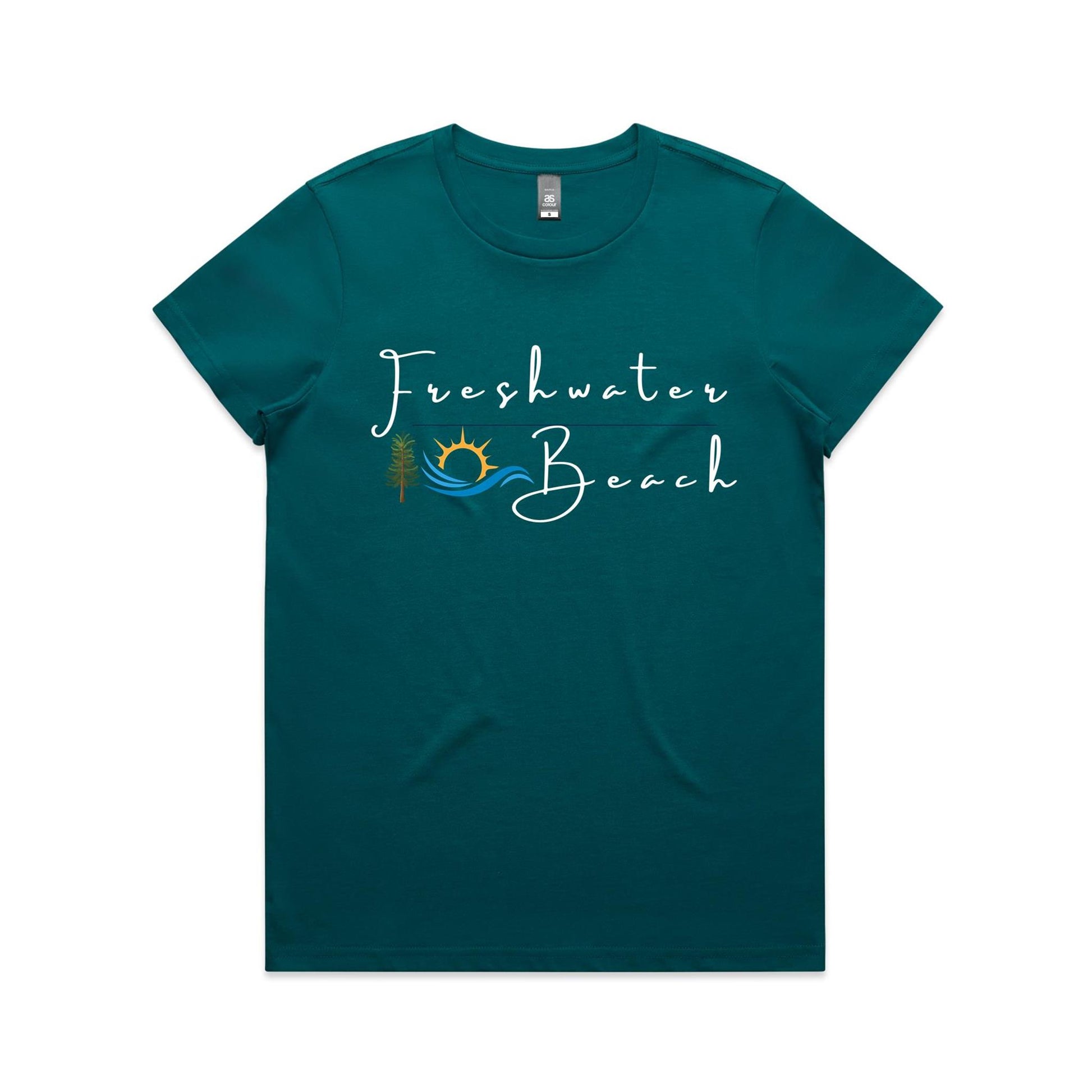 Lost Manly custom logo Freshwater Beach edition AS Colour Women's Maple Tee - Lost Manly Shop