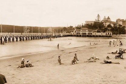 Manly Harbour Pool & Promenade — Restored 1930s Photograph - Lost Manly Shop