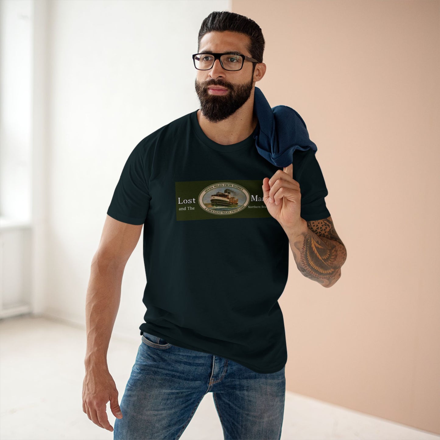 Lost Manly T-Shirt Original Lost Manly Trademark Custom Logo Limited Edition - Lost Manly Shop