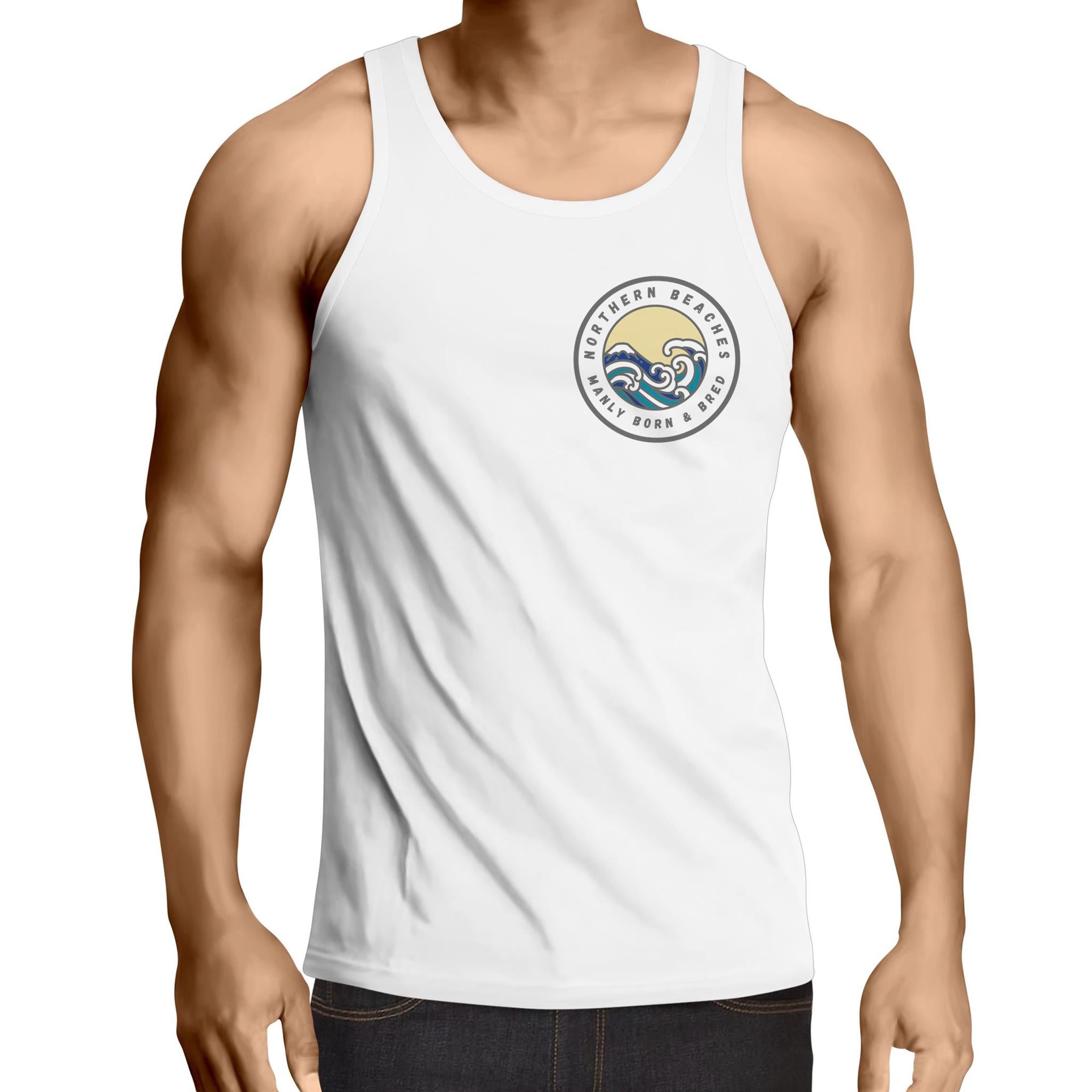Manly Born & Bred Northern Beaches Sydney Australia Printed Logo T-Shirt Ogo Merch