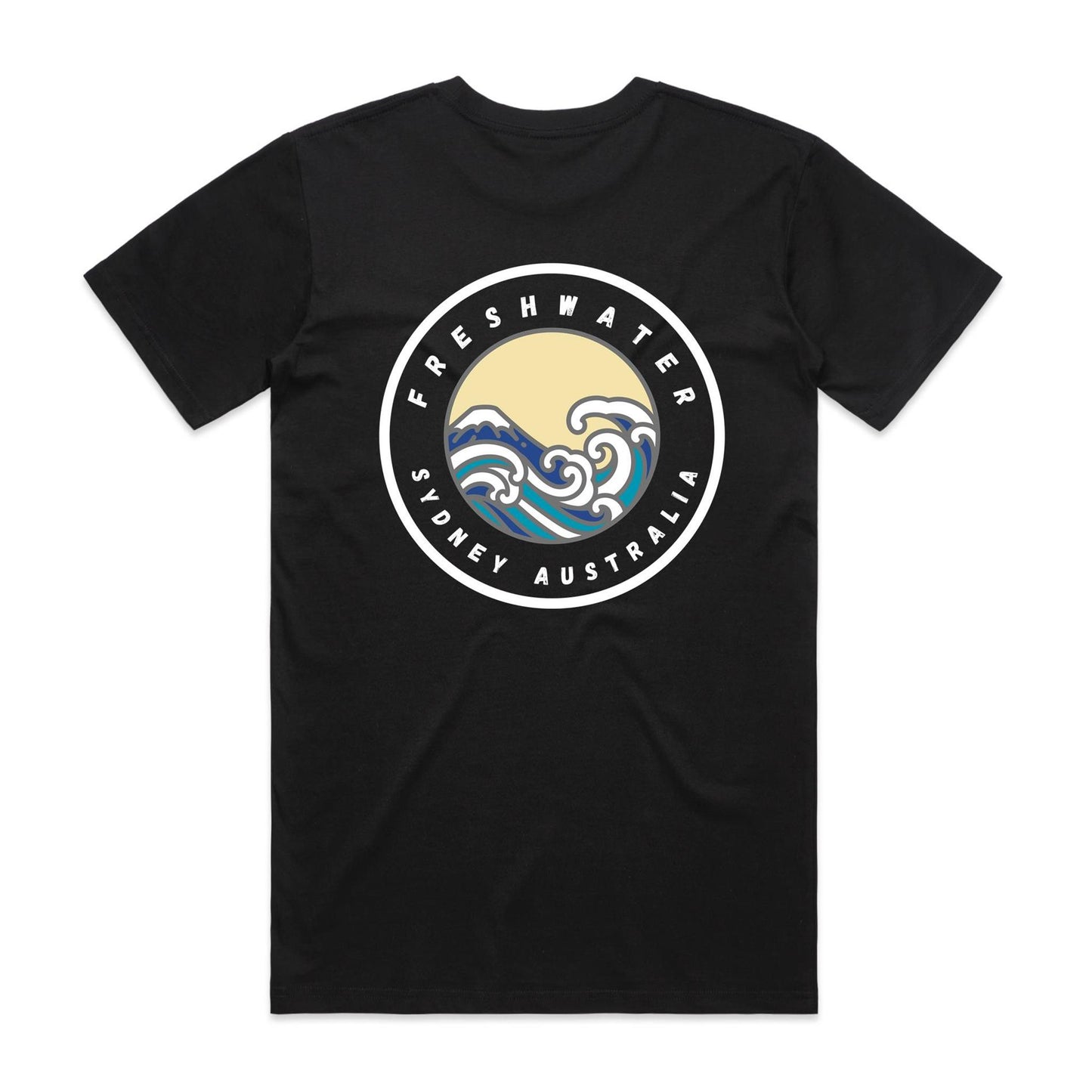 Freshwater Sydney Australia Double Logo Collection Comfy Cotton Tee - Lost Manly Shop