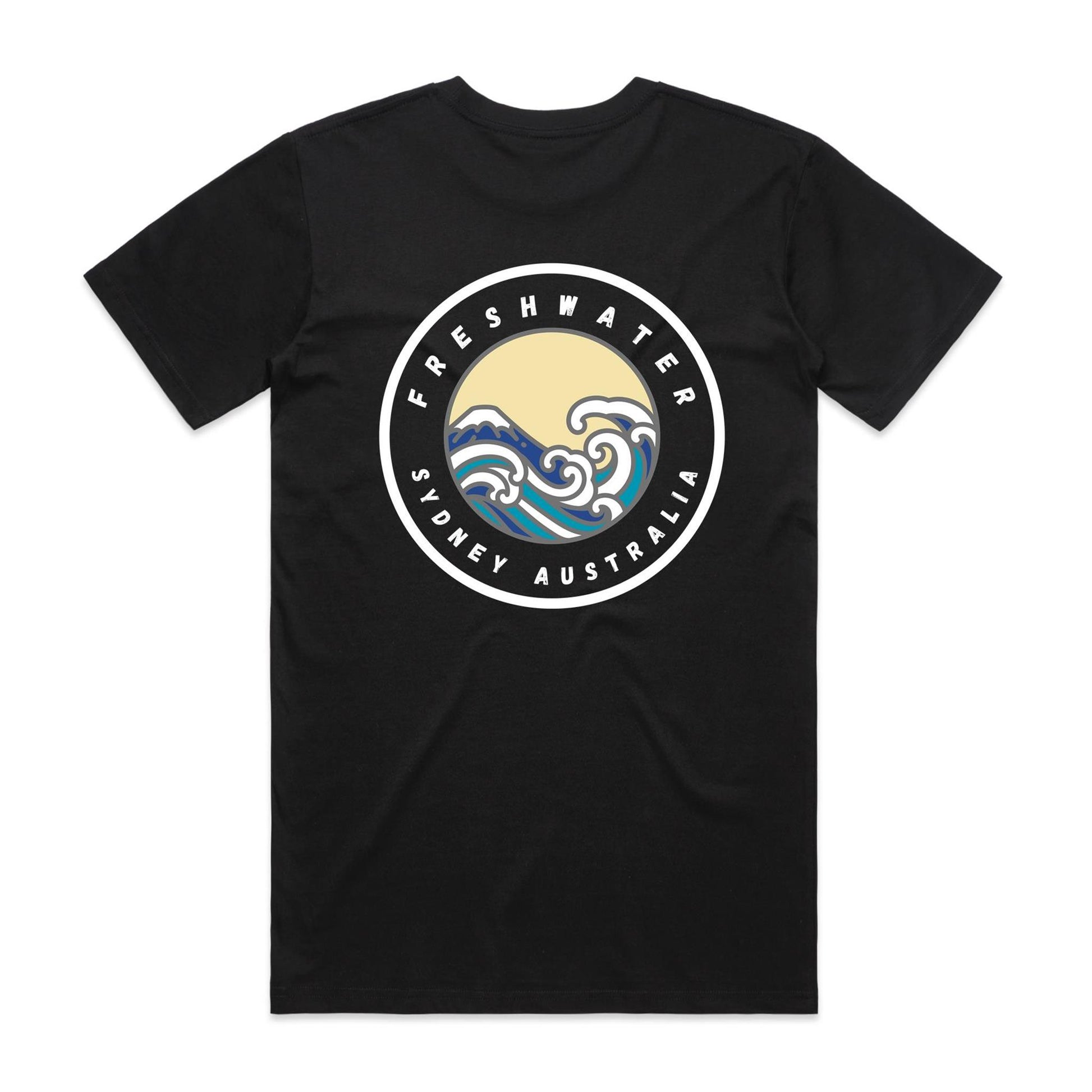 Freshwater Sydney Australia Double Logo Collection Comfy Cotton Tee - Lost Manly Shop